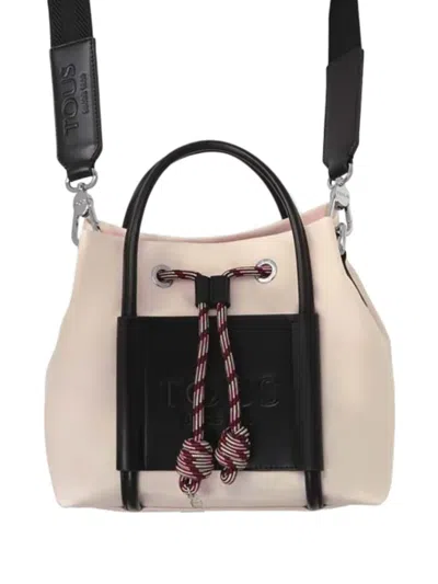 Tous Drawstring Tote Bag In Neutral