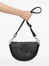 Tous Embossed-logo Cross-body Bag In Black