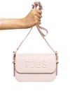 Tous Embossed-logo Cross Body Bag In Pink