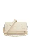 Tous Embossed-pattern Chain Bag In White