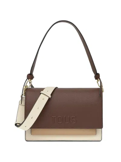 Tous Embossed Satchel Cross Body Bag In Multi