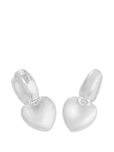 Tous Flechazo Heart Drop Earrings In Silver