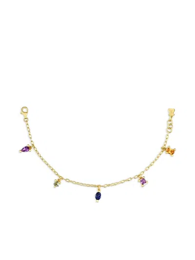 Tous Gemstone Charm Bracelet In Gold