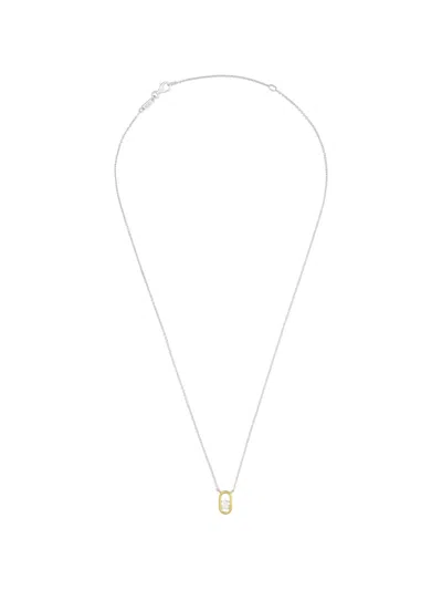 Tous Golden Pendant Necklace In Silver