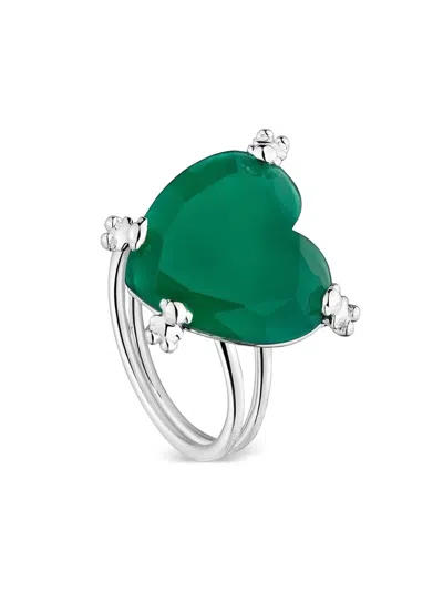 Tous Heart-embellishment Ring In Silver
