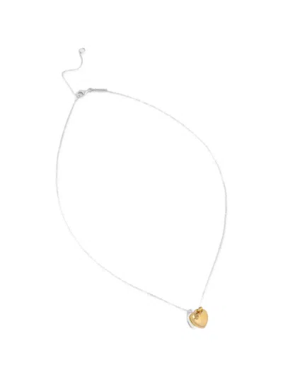 Tous Heart-pendant Necklace In Metallic