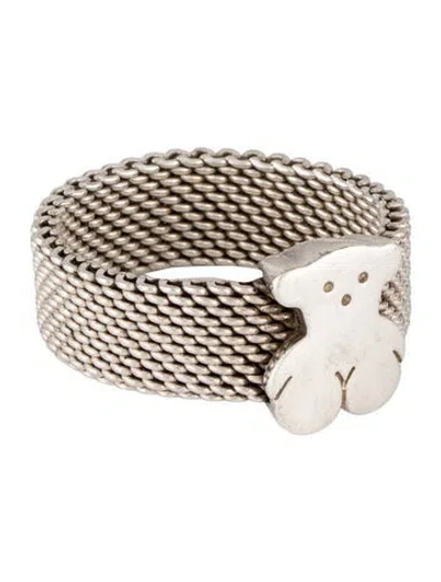 Pre-owned Tous Icon Mesh Ring In Multicolor