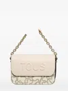 Tous Kaos Icon Embossed-logo Chain-strap Cross-body Bag In Neutral