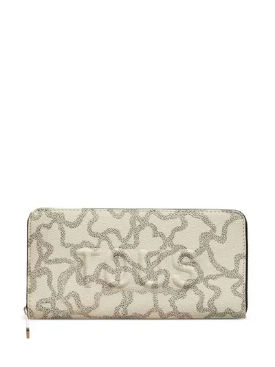 Tous Kaos Icon Zip-around Wallet In Neutral
