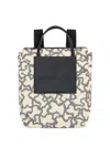 Tous Kaos Logo-embossed Backpack In Neutral