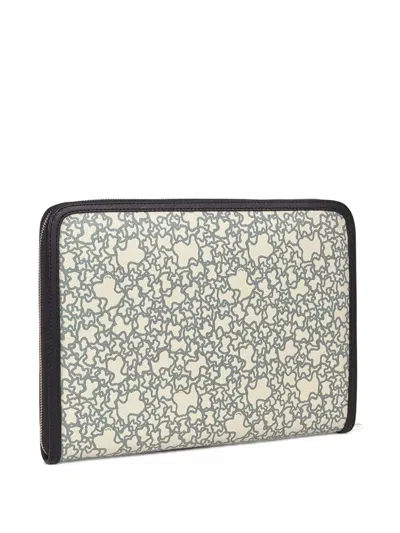 Tous Kaos Mini Laptop Case In Neutral