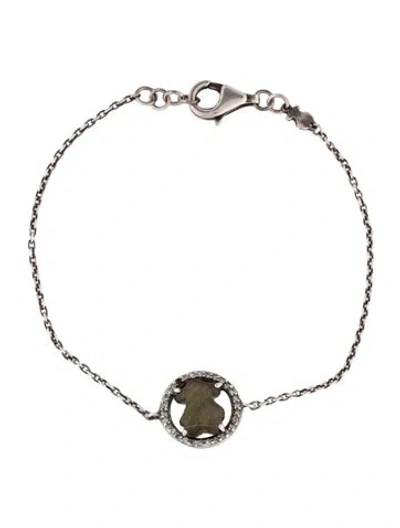 Pre-owned Tous Labradorite & Diamond Camille Bracelet, 6.5" In Multi