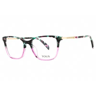 Tous Ladies Brown Rectangular Eyeglass Frames Vtob30