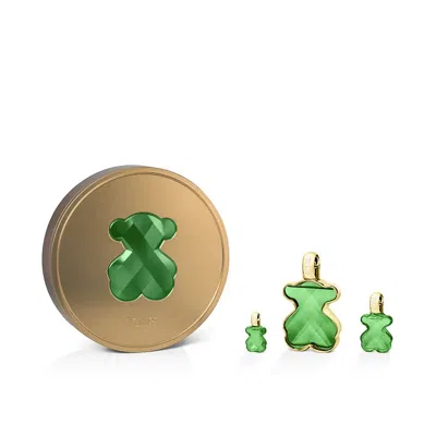 Tous Ladies Loveme Emerald Elixir Gift Set Fragrances 8436603334693 In Green
