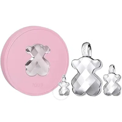 Tous Ladies Loveme The Silver Parfum Gift Set Fragrances 8436603332736 In White