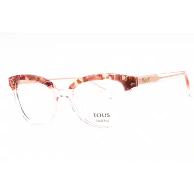 Tous Ladies Pink Rectangular Eyeglass Frames Vtob93v
