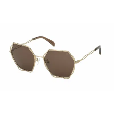 Tous Ladies' Sunglasses  Sto445-57300k  57 Mm Gbby2 In Gold