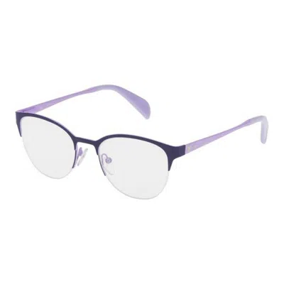 Tous Ladies'spectacle Frame  Vto3384901hd (49 Mm) Purple ( 49 Mm) Gbby2 In White
