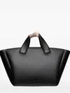 Tous Large Bloom Curved-handle Tote Bag In Black