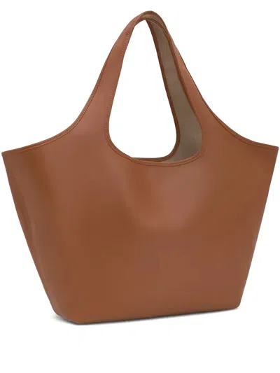 Tous Large Lirio Logo-detail Tote Bag In Brown