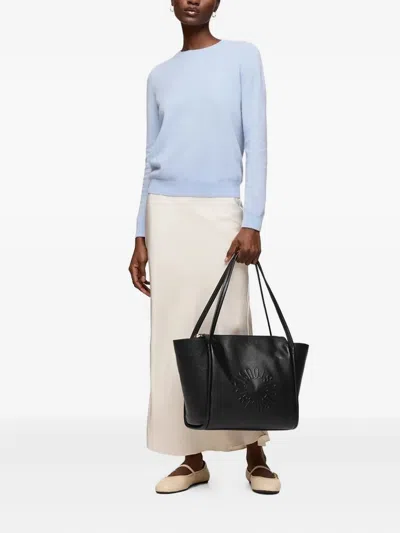 Tous Large Miranda Logo-embossed Tote Bag In Black