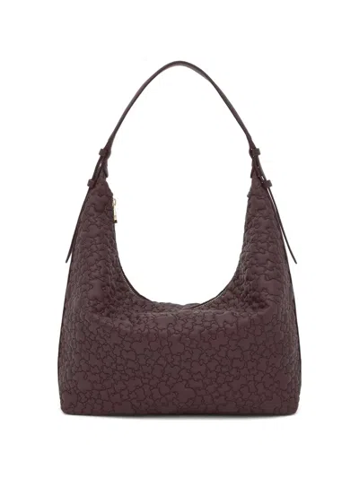 Tous Large Puffy Bear Shoulder Bag In Brown