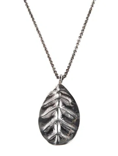 Pre-owned Tous Leaf Pendant Necklace, 20" In Multi