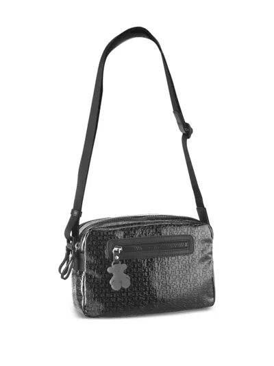 Tous Lindsay Logo Shoulder Bag In Black