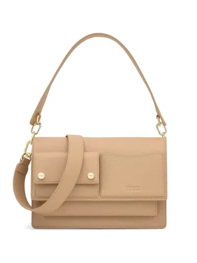 Tous Logo-embossed Shoulder Bag In Brown