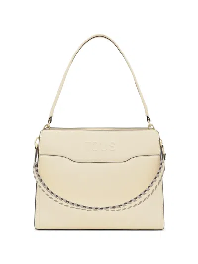 Tous Logo-embossed Tote Bag In Neutral