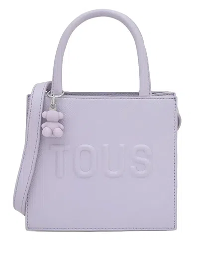 Tous Logo-embossed Tote Bag In Purple