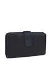 Tous Logo-lettering Zip-around Wallet In Blue