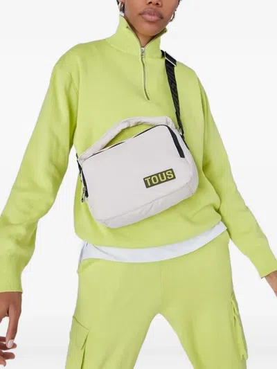 Tous Logo-patch Cross-body Bag In Neutral