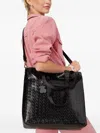 Tous Logo-pattern Tote Bag In Black