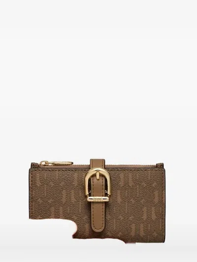 Tous Logo-plaque Buckle Wallet In Brown