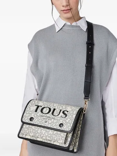 Tous Logo-print Shoulder Bag In Neutral