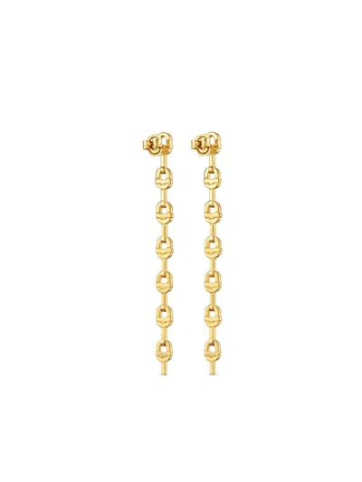 Tous Manifesto Logo Earrings In Gold