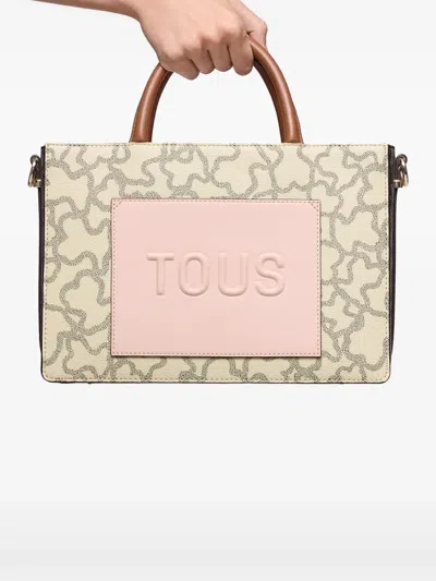 Tous Medium Amaya Kaos Icon-print Tote Bag In Pink