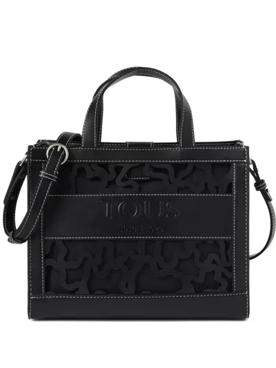 Tous Medium Amaya Kaos Shock Cut-out Tote Bag In Black