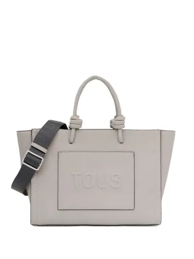 Tous Medium Amaya Tote Bag In Gray