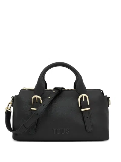 Tous Medium Bowling Buckle-detail Tote Bag In Black