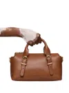 Tous Medium Buckle-detail Leather Bowling Bag In Brown