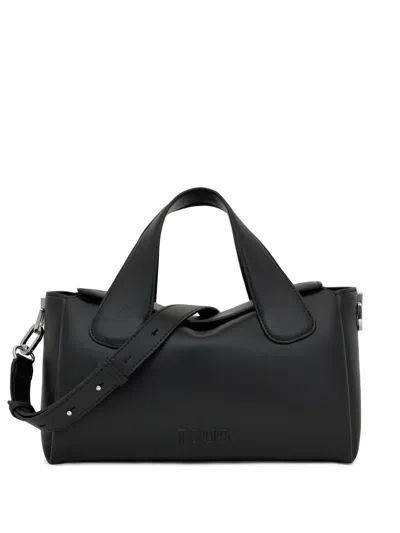Tous Medium City Embossed-logo Tote Bag In Black
