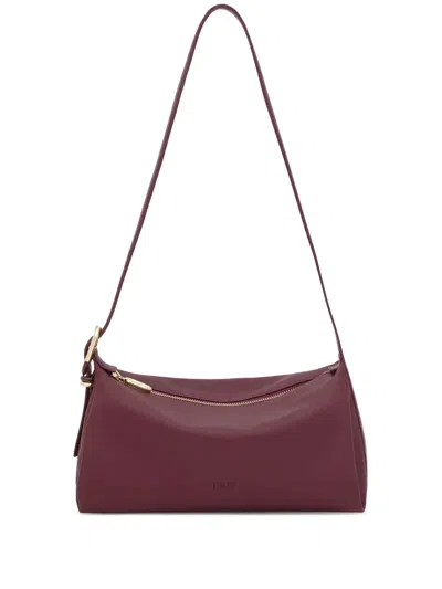Tous Medium Fold Shoulder Bag In Burgundy