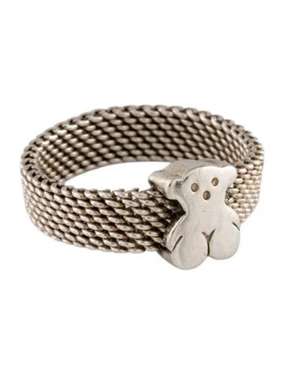 Pre-owned Tous Mesh Ring In Multicolor