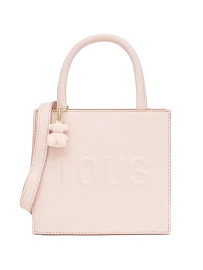 Tous Mini Brenda Embossed Charm Tote Bag In Pink