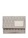 Tous Monogram Trifold Wallet In Neutral
