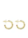 Tous Multi-gemstone Hoop Earrings In Gold