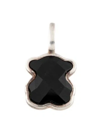 Pre-owned Tous Onyx Bear Pendant In Multicolor