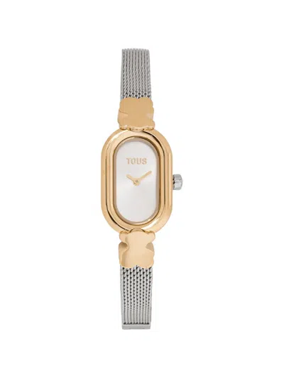 Tous Oval Icon 28.5mm Watch In Metallic
